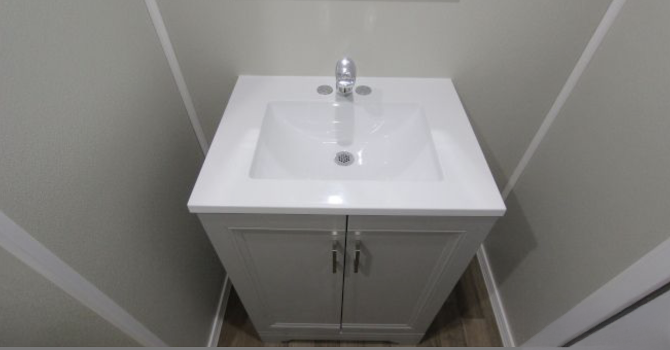 Interior vanity and sink